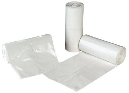 Pedal Bin Liner Light Duty White 11x18x18